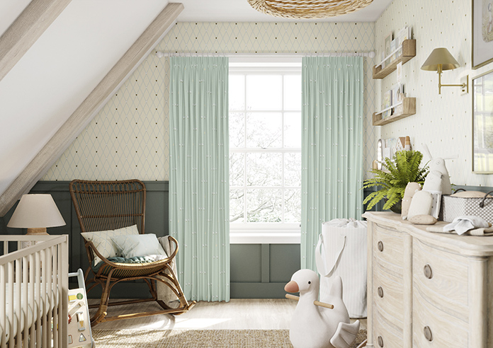 Puddle Down, Mummy Duck Egg - Made to Measure Curtains - Image 3